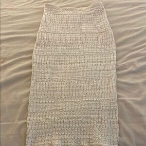 Zara fitted knit long skirt 2024
